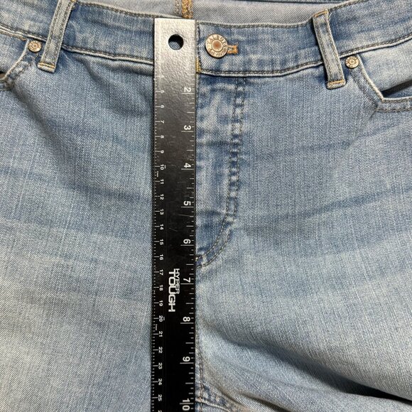 Talbots Flawless Five Pocket Slim Ankle Jeans 14P Light Blue Denim Womens Petite - Picture 9 of 11